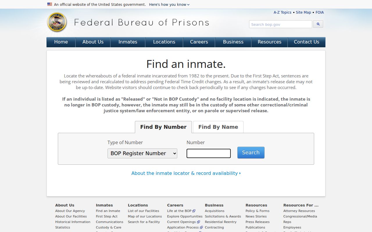 Coweta County sex offender records and federal prison locator distinction