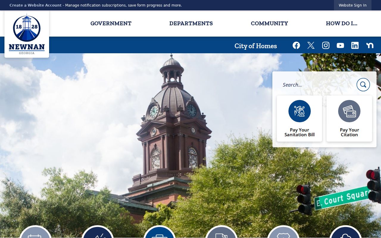 Newnan criminal history address context from the official city site