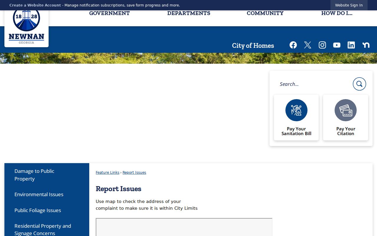 Newnan criminal history records at the official police department page