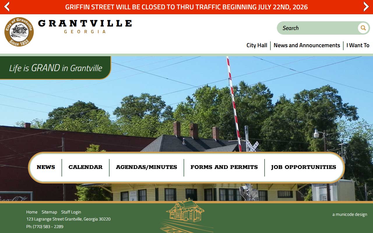 Grantville criminal history city records office